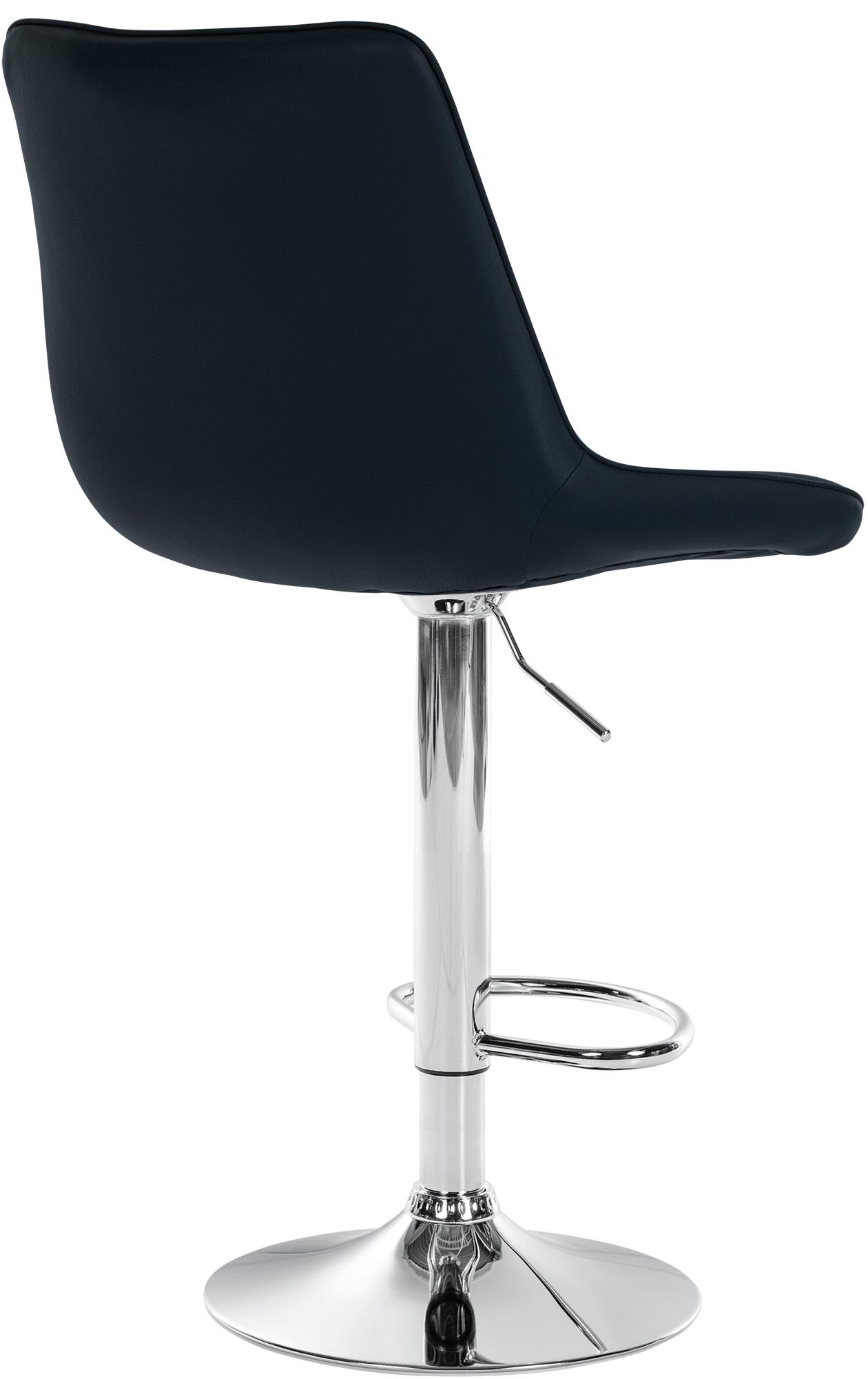 2er Set Barhocker Toni Kunstleder chrom