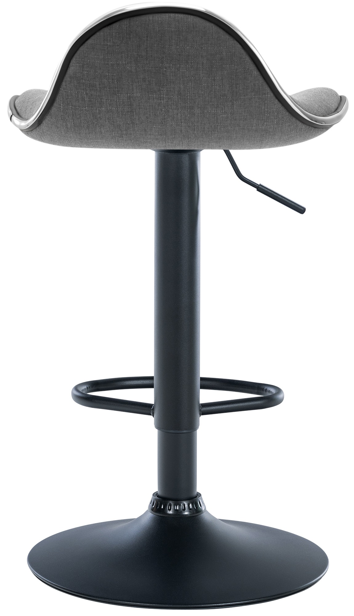 Barhocker Shanghai Stoff schwarz