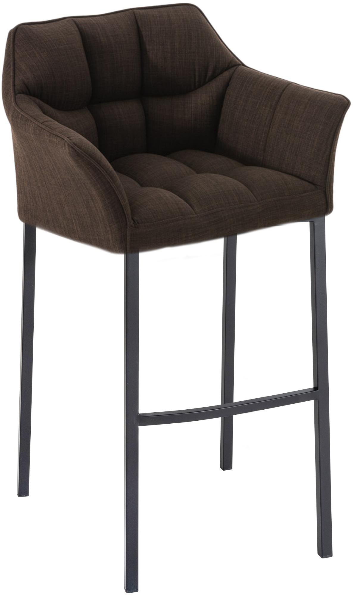 Barhocker Damaso B Stoff mit 4-Fuß Gestell