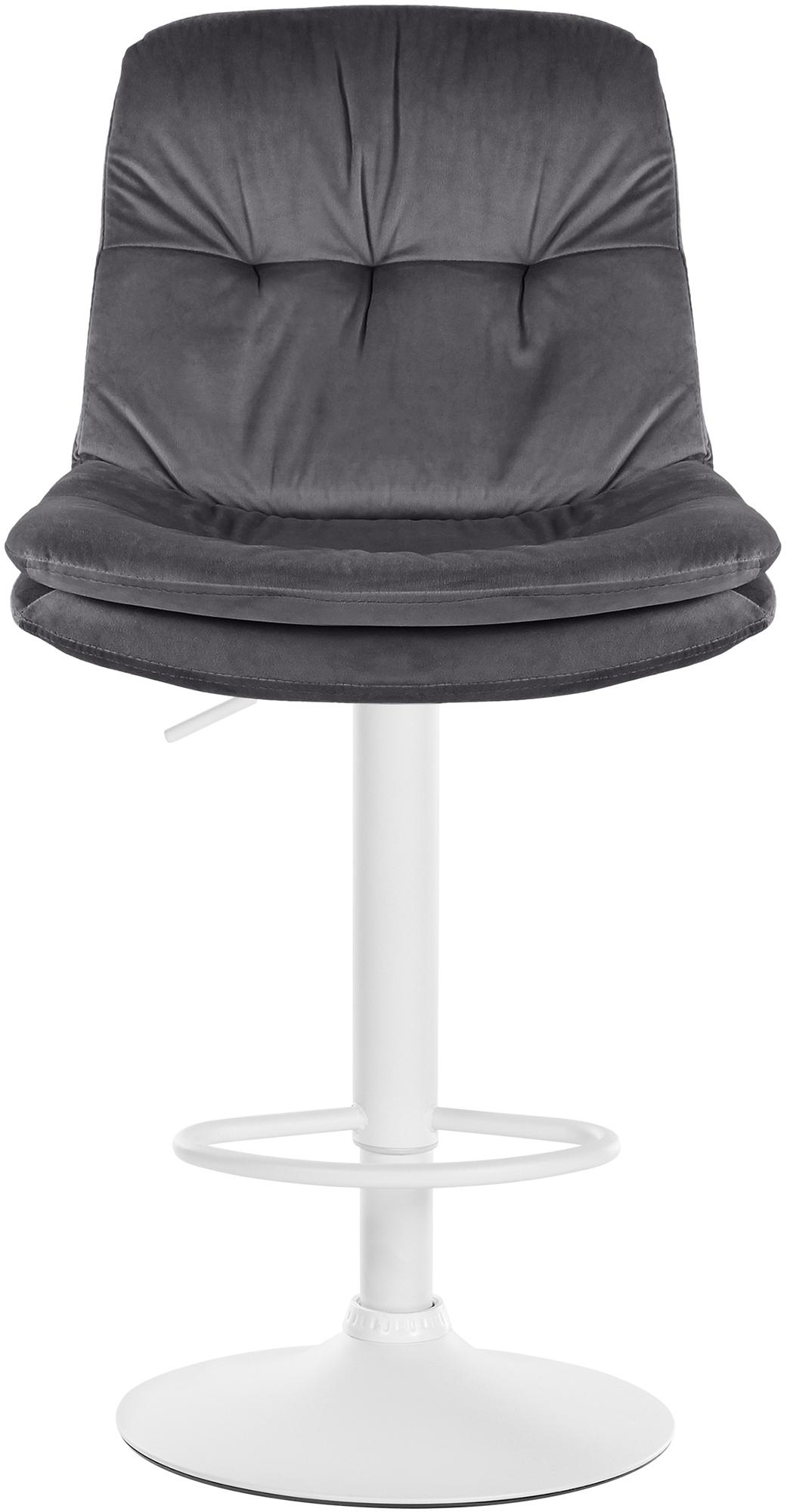 Barhocker Laurel Samt weiß