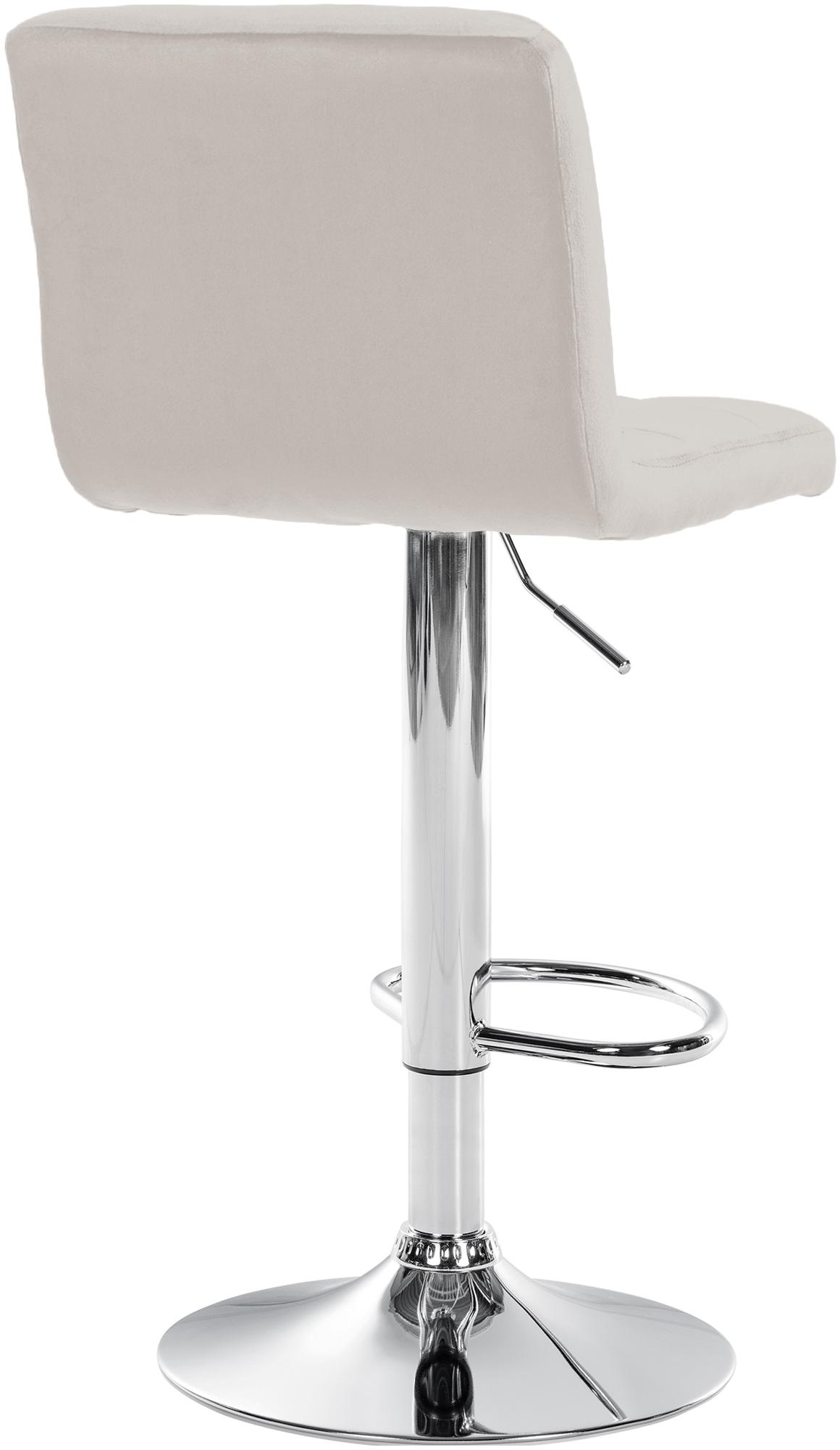 Barhocker Peru Samt chrom