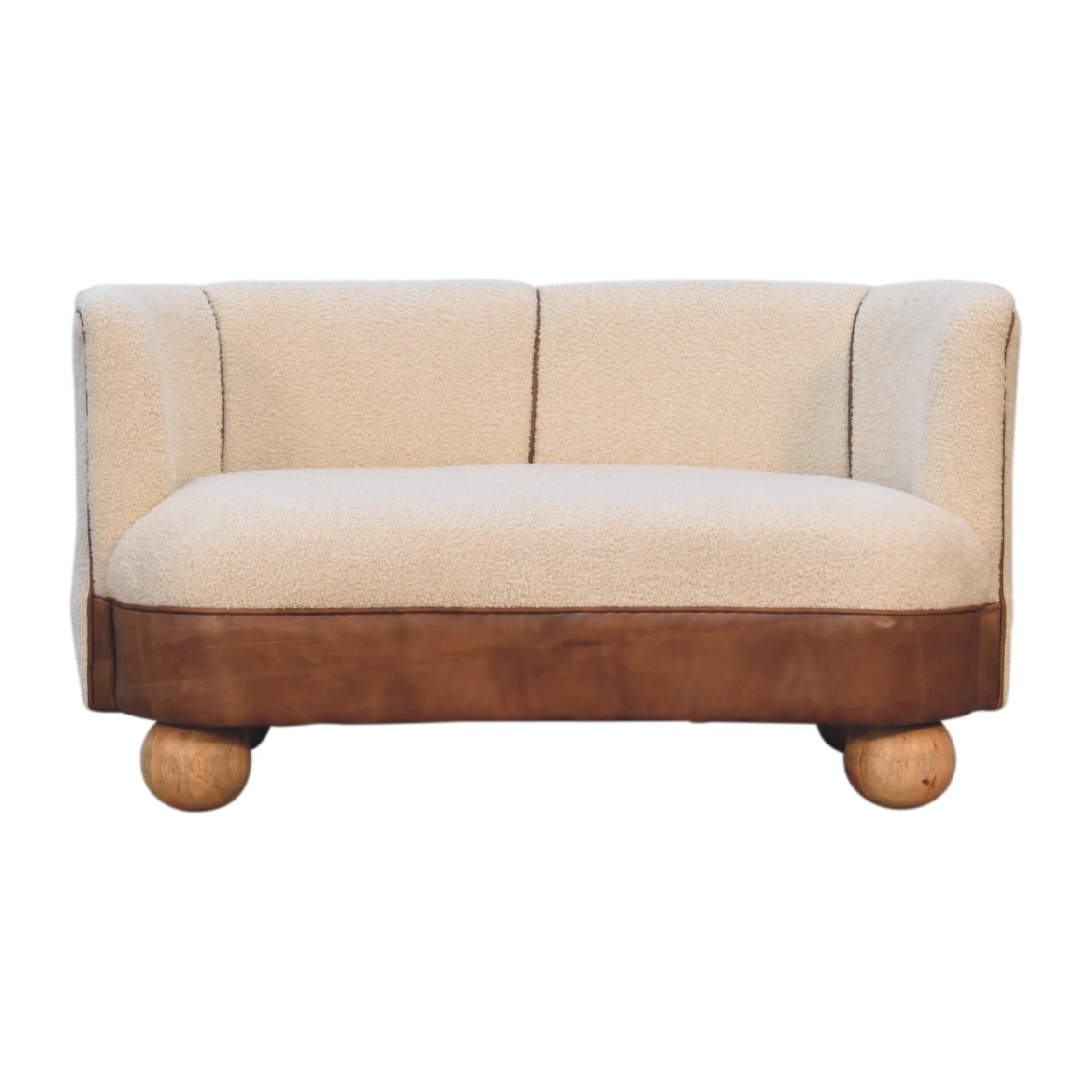 Kleines Sofa „Boucle Cream Buffalo“
