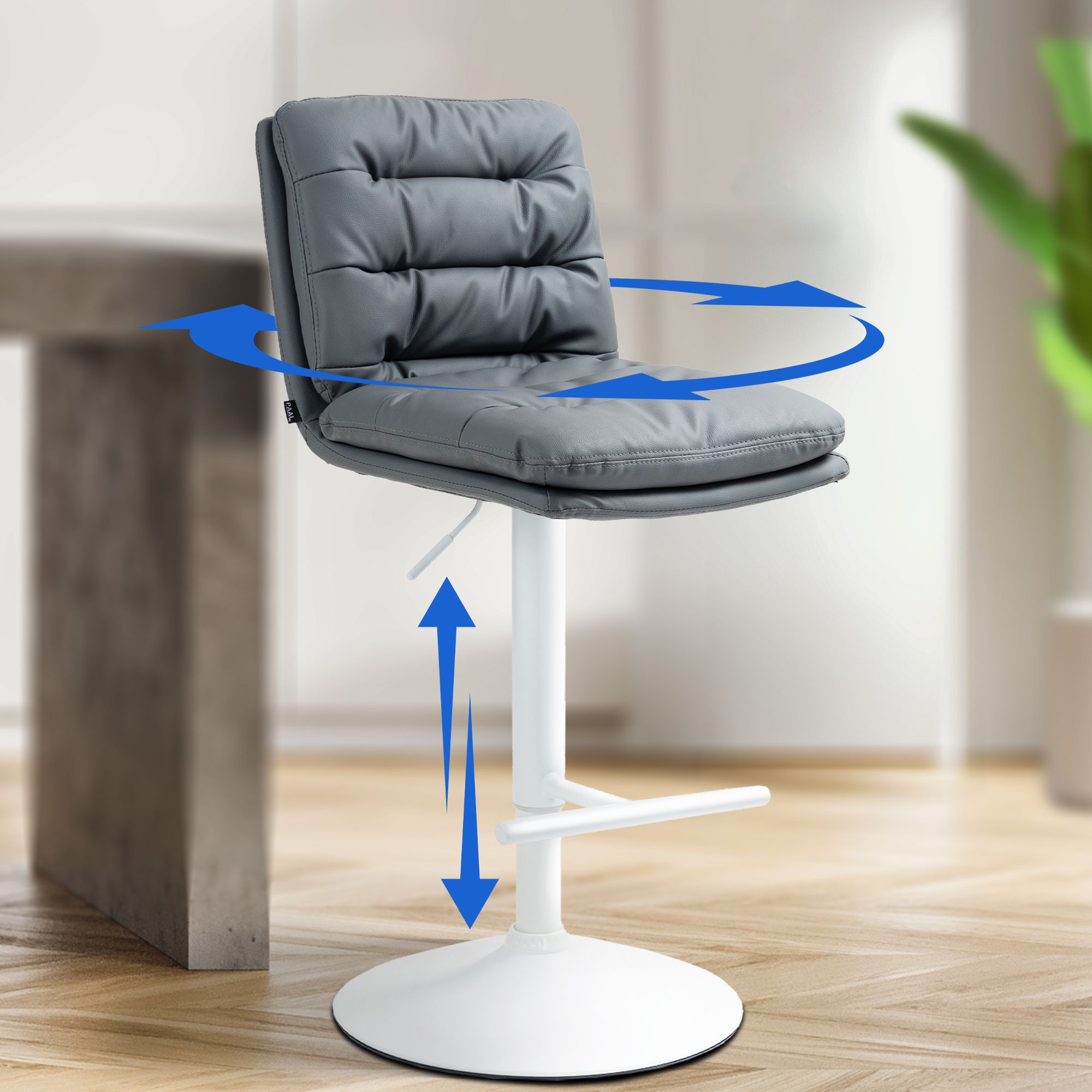 Barhocker Damar Kunstleder weiß