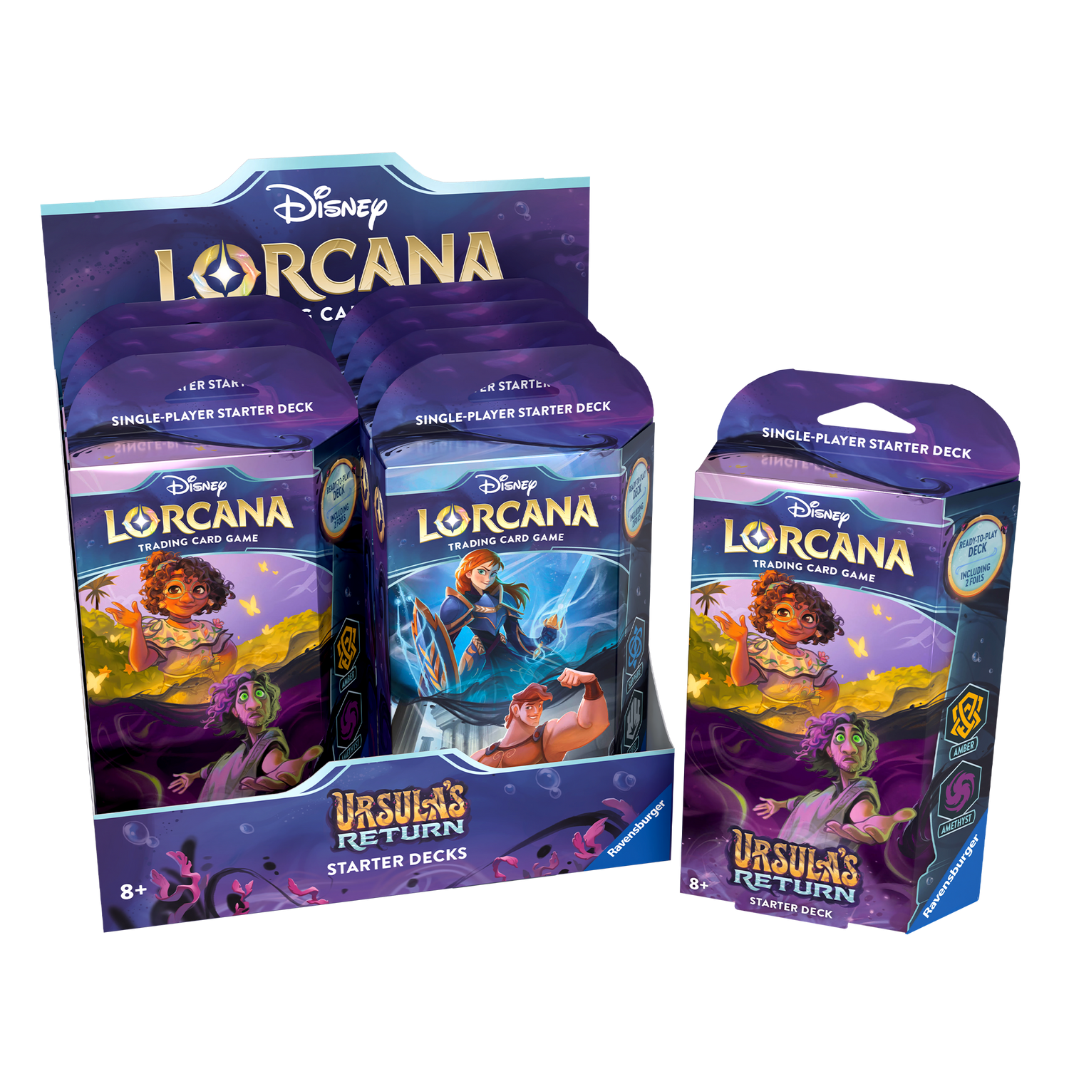 Ravensburger Disney Disney Lorcana: Set 4 - Starter Deck Display (8 Packungen) (Englisch)