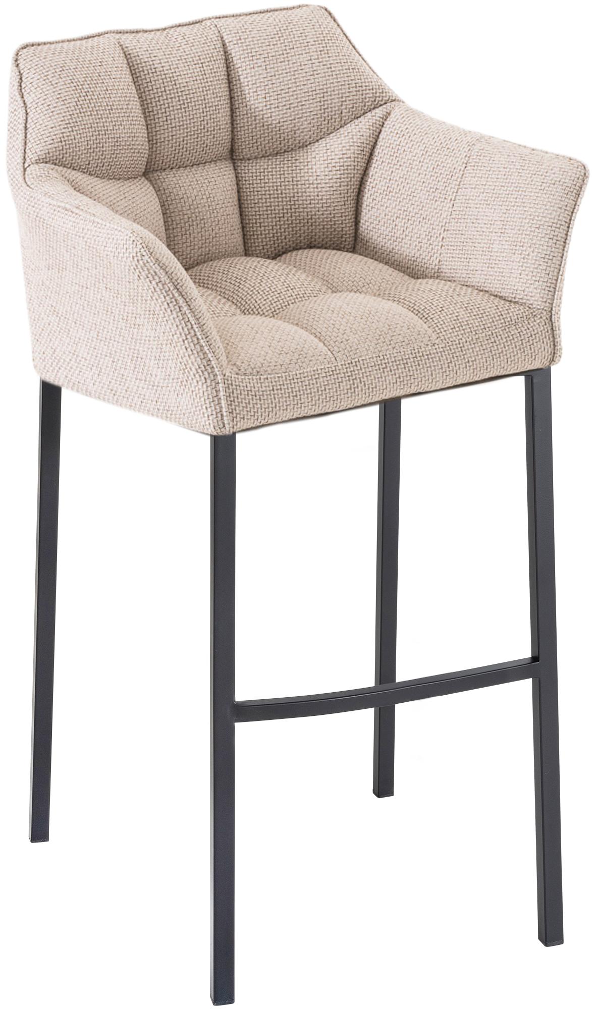 Barhocker Damaso B Stoff mit 4-Fuß Gestell