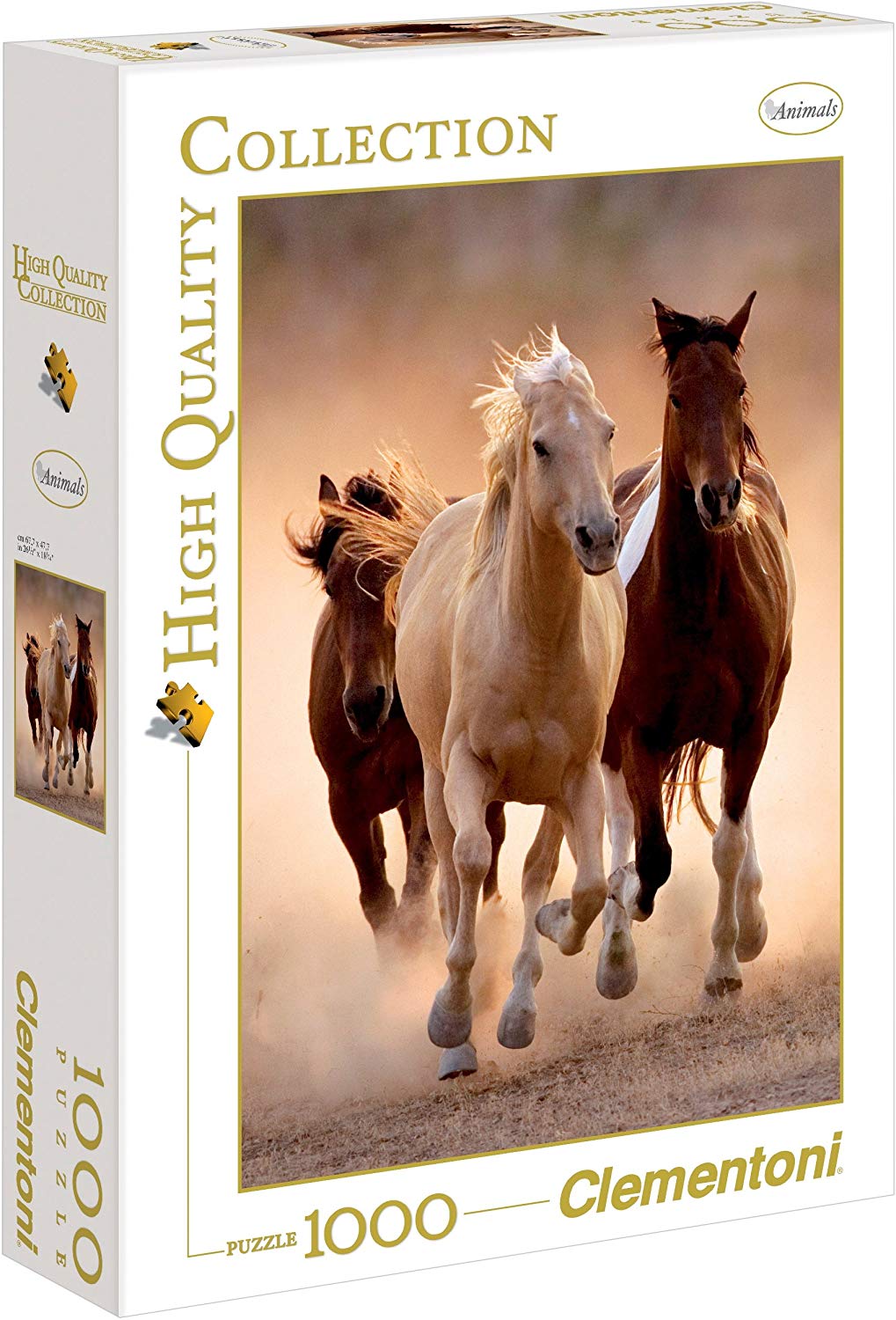 Clementoni Puzzles High Quality Collection - 1000 Teile Puzzle - Running horses